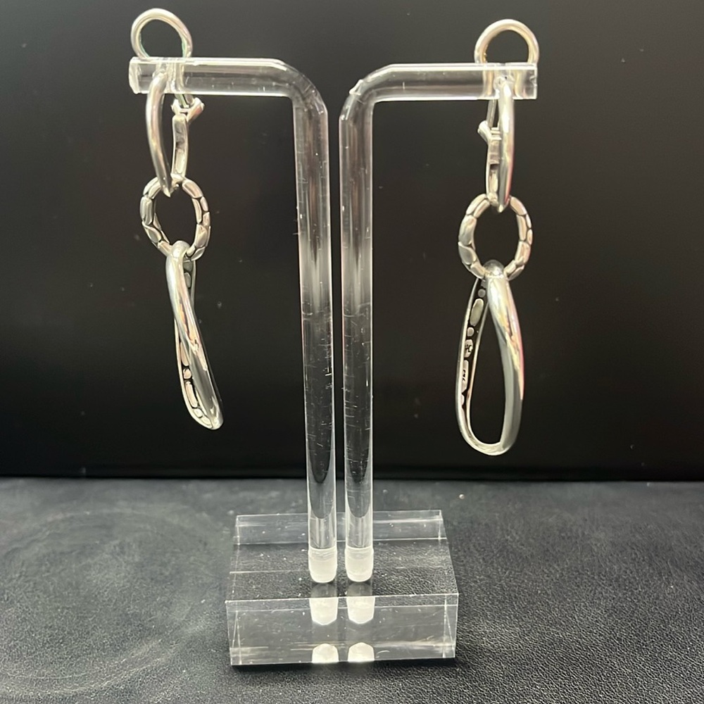 John Hardy 925 Sterling silver earrings “pebble collection” hand made in Bali.